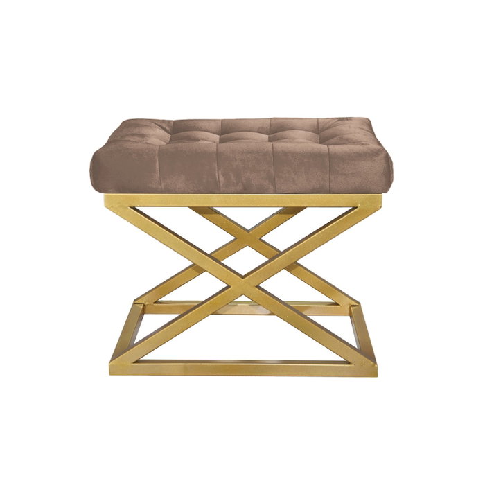 Atelier Del Sofa Puff Capraz - Gold, Brown Atelier Del Sofa Puff Capraz - Gold, Brown